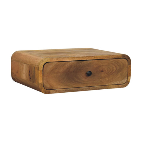 Avora Wall-Mounted Oak-ish 1-Drawer Chest of Drawers