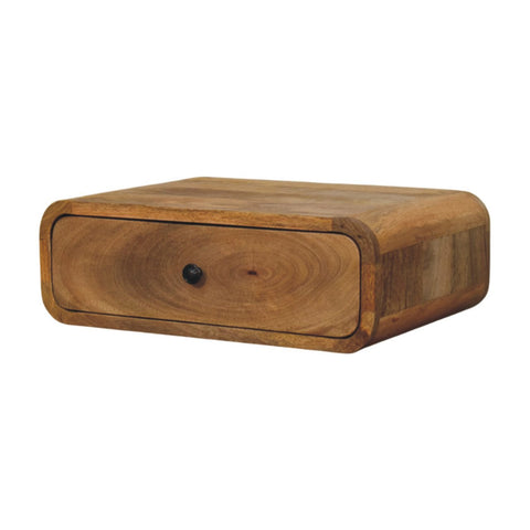 Avora Wall-Mounted Oak-ish 1-Drawer Chest of Drawers