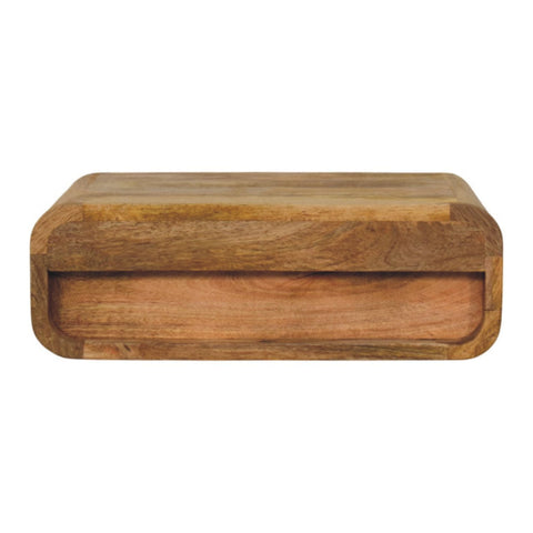 Avora Wall-Mounted Oak-ish 1-Drawer Chest of Drawers