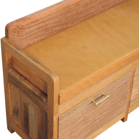 Oxford Oak-ish 2-Drawer Storage Bench | Linen