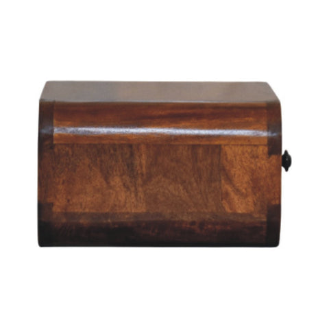 Avora Mini Wall-Mounted Chestnut 1-Drawer Chest of Drawers