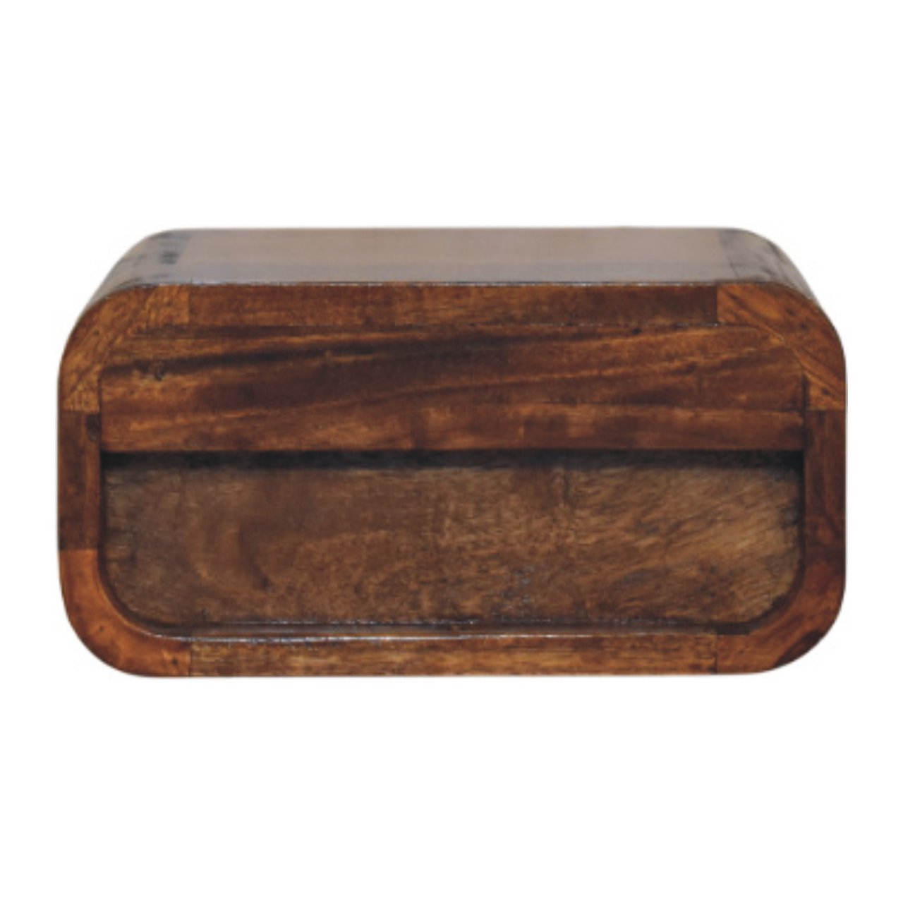 Avora Mini Wall-Mounted Chestnut 1-Drawer Chest of Drawers