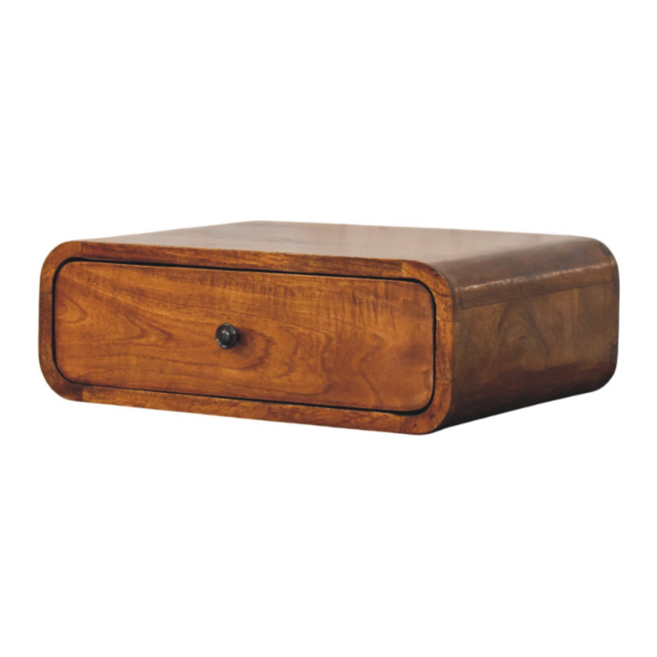 Avora Wall-Mounted Chestnut 1-Drawer Chest of Drawers