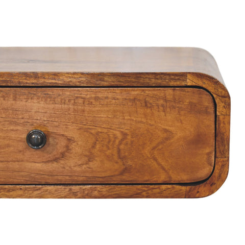 Avora Wall-Mounted Chestnut 1-Drawer Chest of Drawers