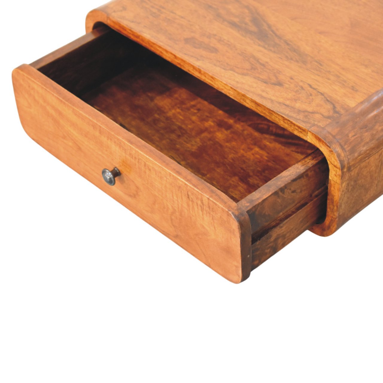Avora Wall-Mounted Chestnut 1-Drawer Chest of Drawers