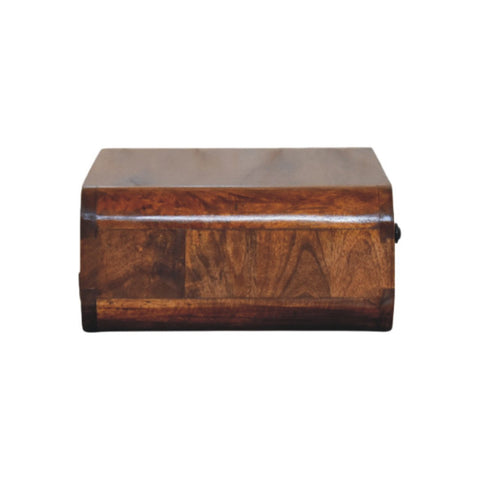 Avora Wall-Mounted Chestnut 1-Drawer Chest of Drawers