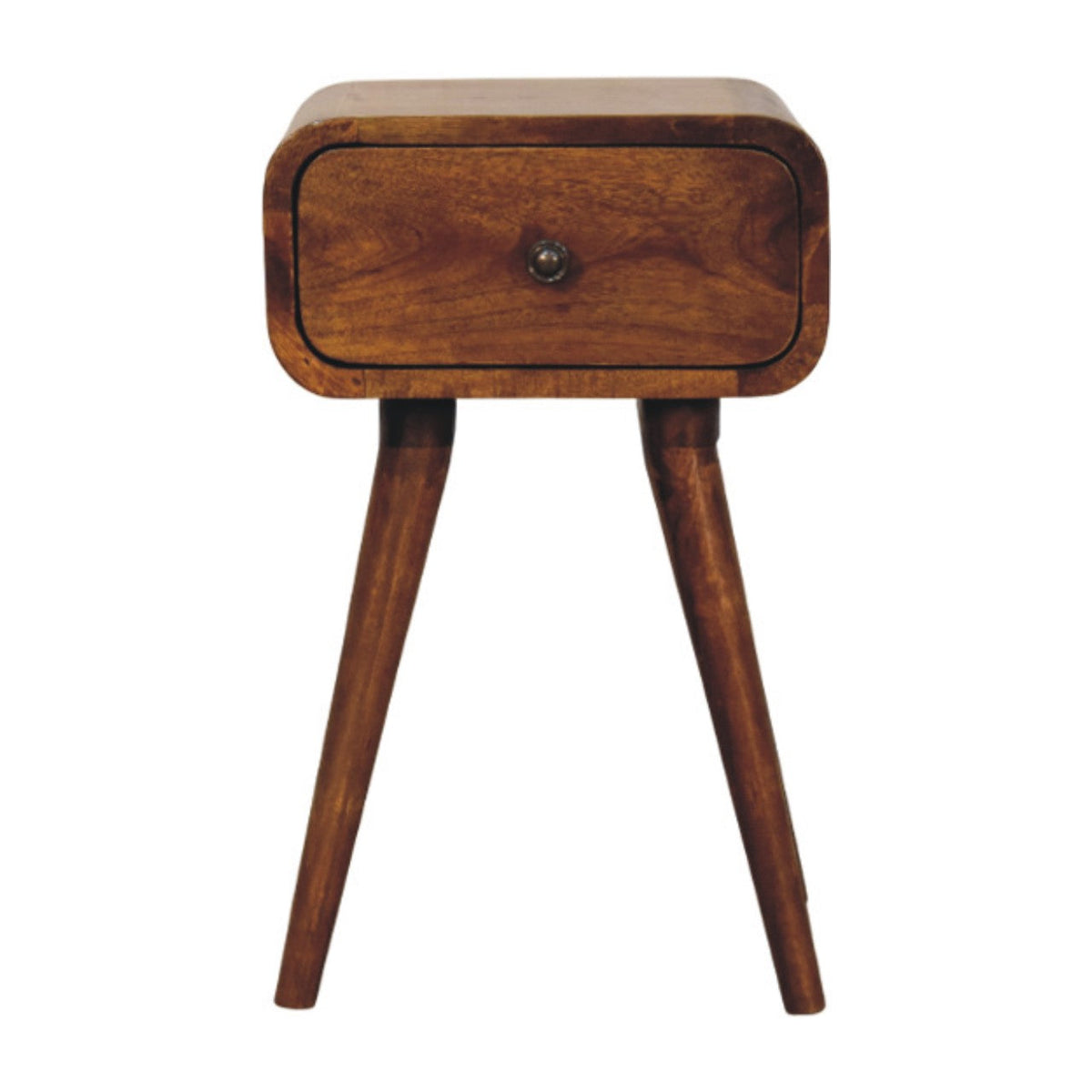 Avora Mini Chestnut Nightstand with 1-Drawer Chest of Drawers
