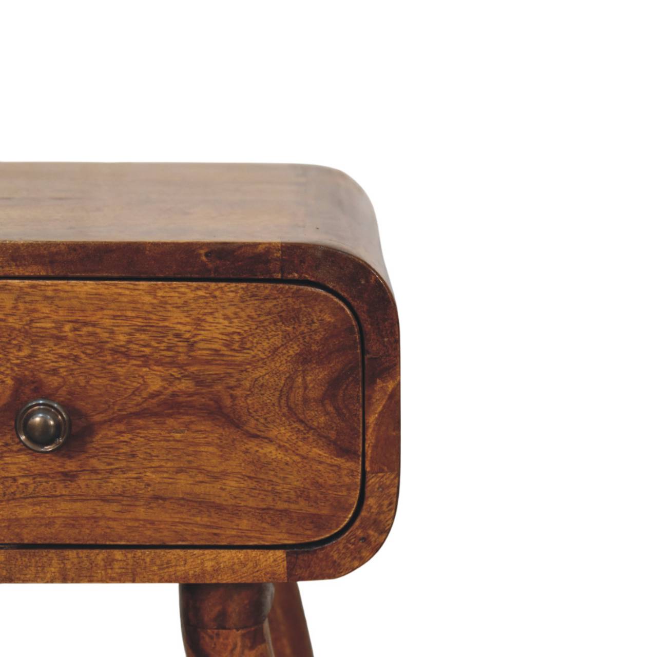 Avora Mini Chestnut Nightstand with 1-Drawer Chest of Drawers