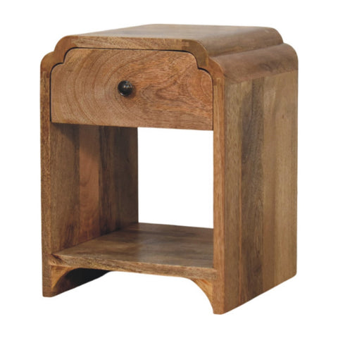 Avora Mini Chestnut Nightstand with 1-Drawer Chest of Drawers