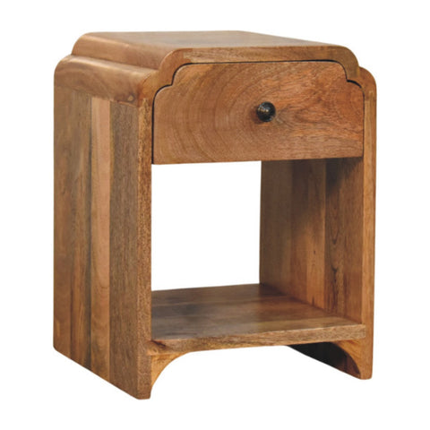 Avora Mini Chestnut Nightstand with 1-Drawer Chest of Drawers