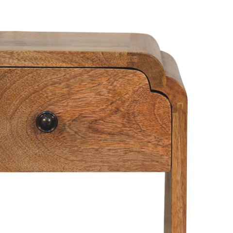 Avora Mini Chestnut Nightstand with 1-Drawer Chest of Drawers