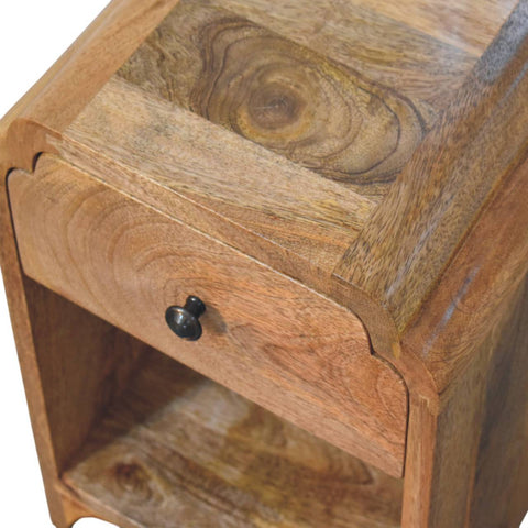 Avora Mini Chestnut Nightstand with 1-Drawer Chest of Drawers