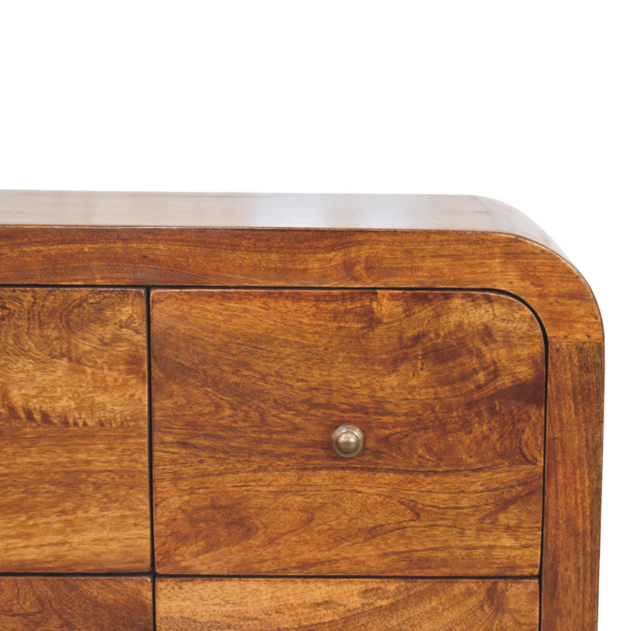 Darcy 3 over 3-Drawer Chest in Chestnut Finish Chest of Drawers