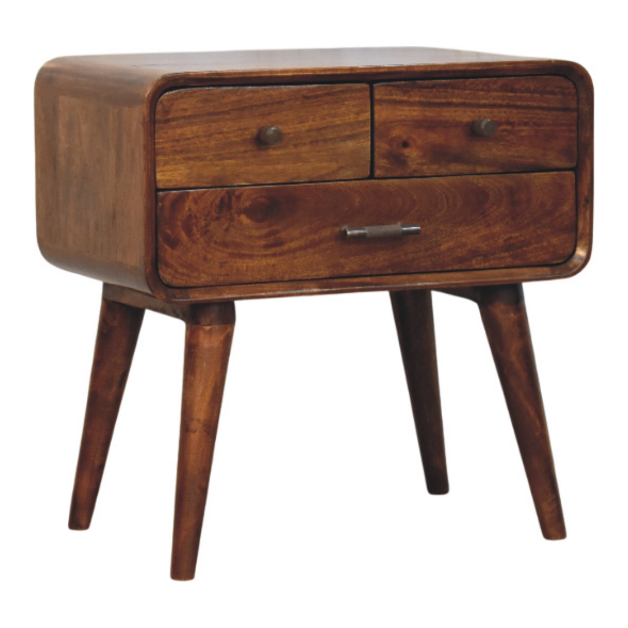 Avora 3-Drawer Chestnut Chest of Drawers