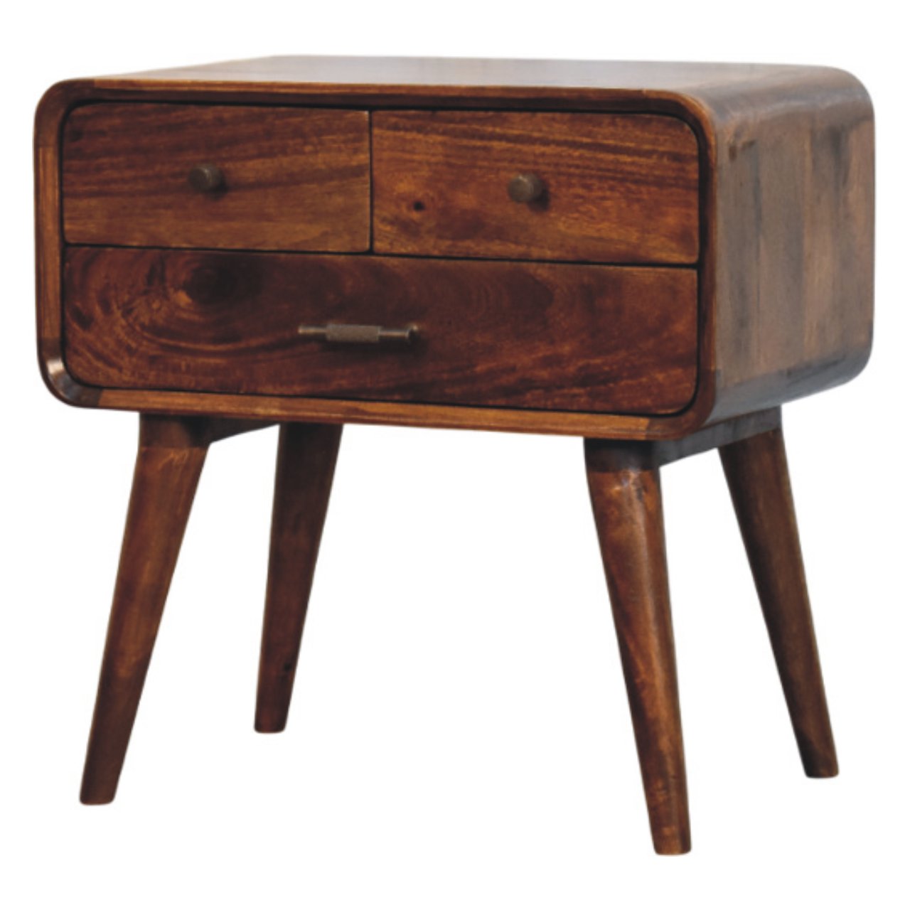 Avora 3-Drawer Chestnut Chest of Drawers