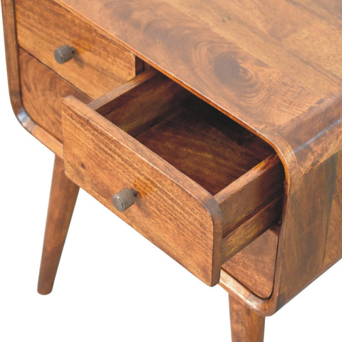 Avora 3-Drawer Chestnut Chest of Drawers