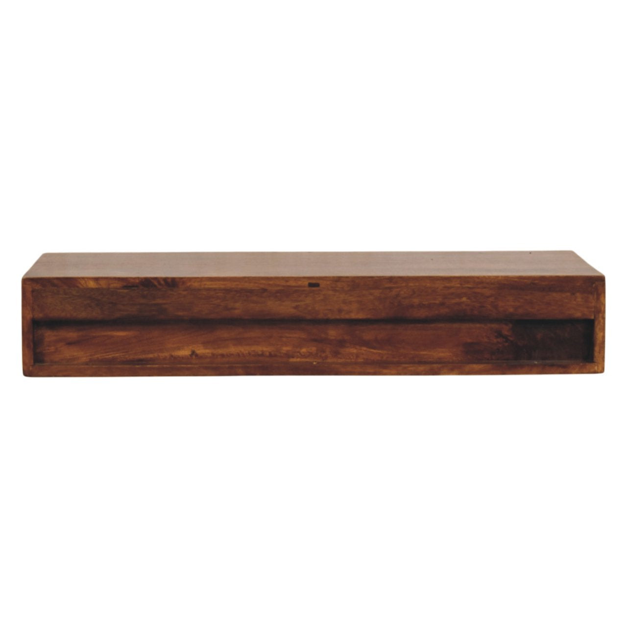 Lunar 2-Drawer Chestnut Wall Mounted Console Chest of Drawers | Wall-Mounted
