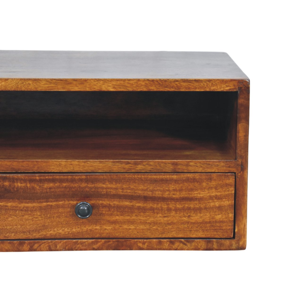 Lunar 2-Drawer Chestnut Wall Mounted Chest of Drawers | Wall-Mounted