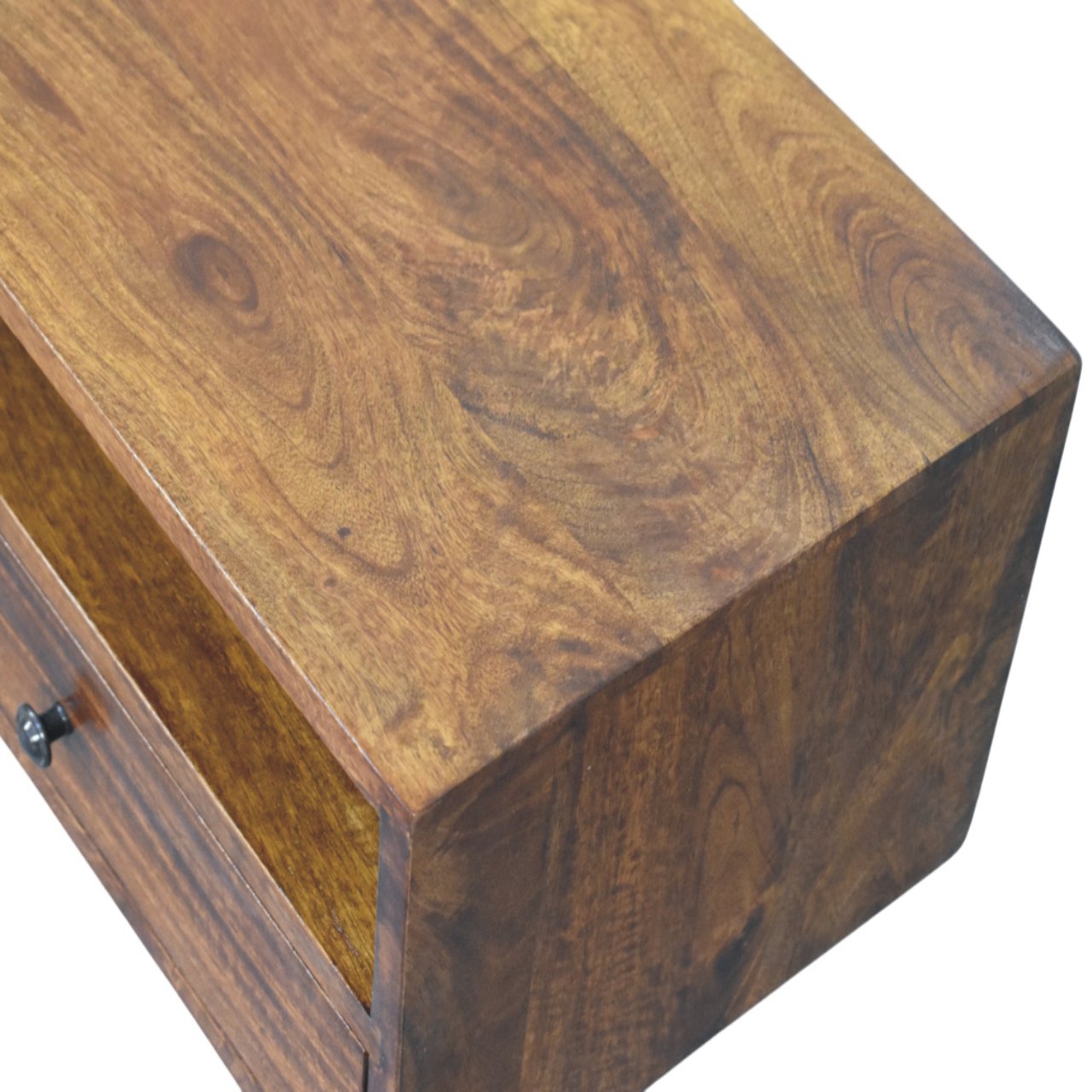 Lunar 2-Drawer Chestnut Wall Mounted Chest of Drawers | Wall-Mounted