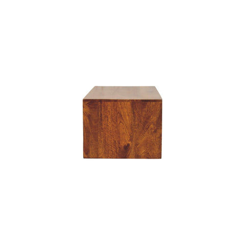 Lunar 2-Drawer Chestnut Wall Mounted Chest of Drawers | Wall-Mounted