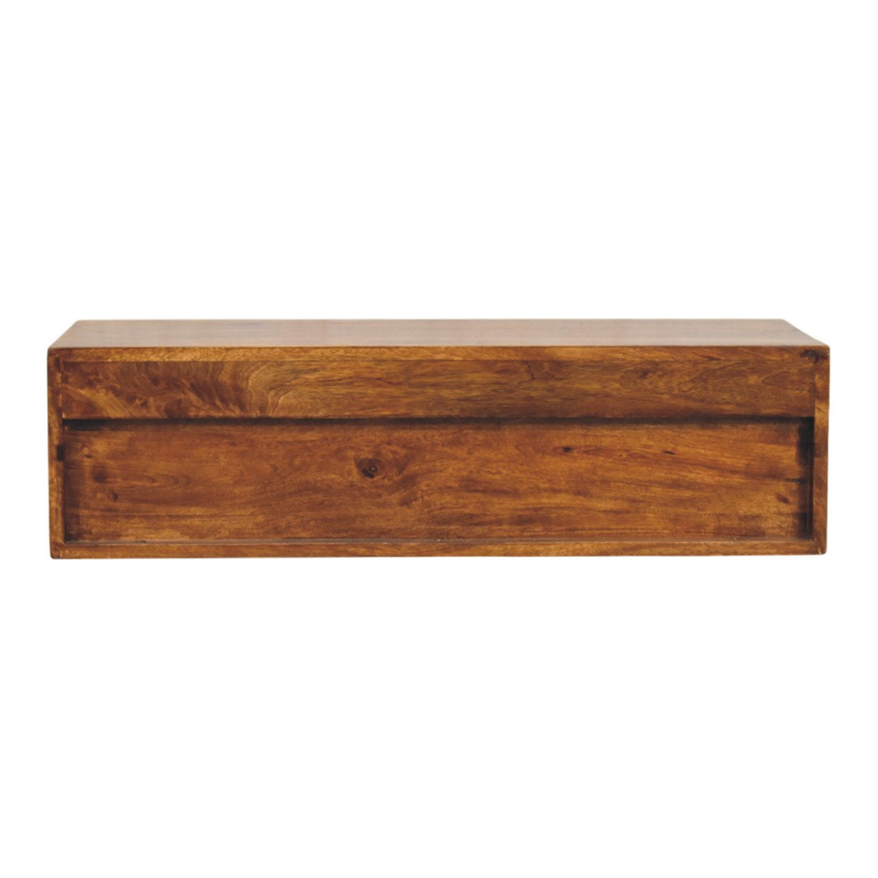Lunar 2-Drawer Chestnut Wall Mounted Chest of Drawers | Wall-Mounted