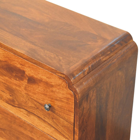 Newton Chestnut 3-Drawer Chest of Drawers | Linen