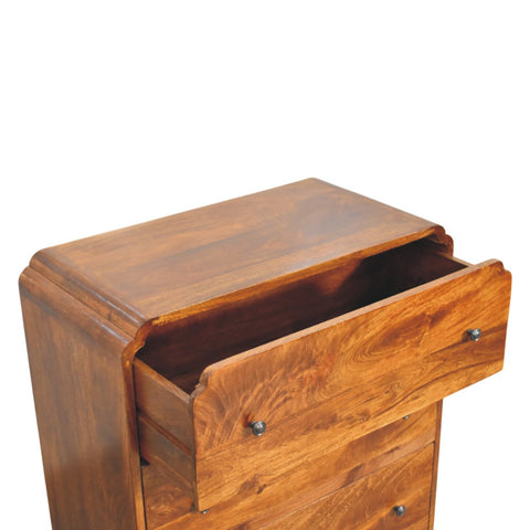 Newton Chestnut 3-Drawer Chest of Drawers | Linen