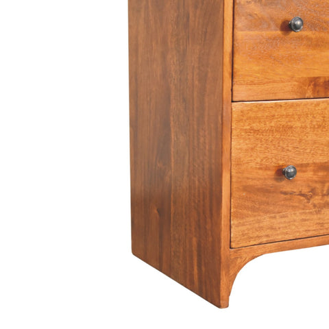 Newton Chestnut 3-Drawer Chest of Drawers | Linen