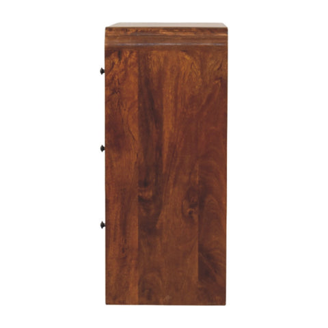 Newton Chestnut 3-Drawer Chest of Drawers | Linen