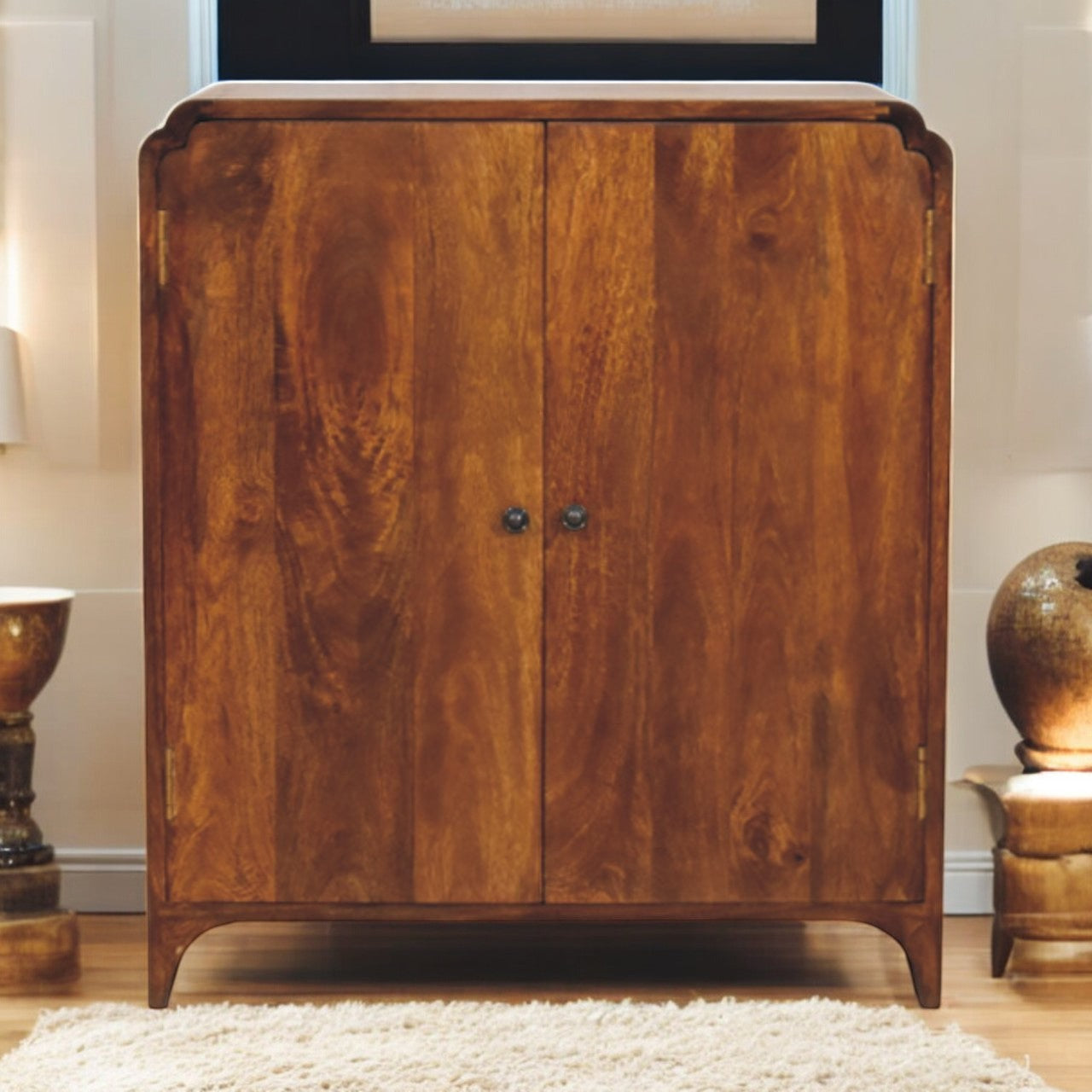 Newton Chestnut Chest of Drawers | Linen