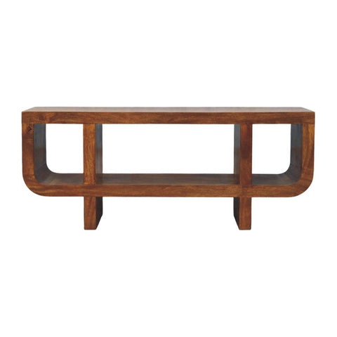 Orion Curved Chestnut Chest of Drawers