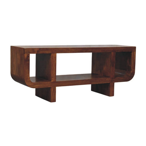 Orion Curved Chestnut Chest of Drawers