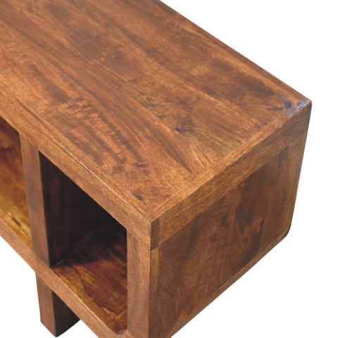 Orion Curved Chestnut Chest of Drawers
