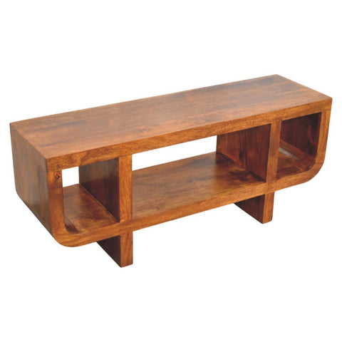 Orion Curved Chestnut Chest of Drawers