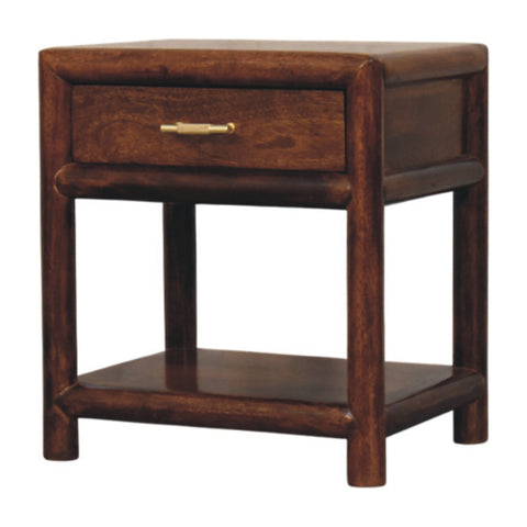 Regency Chestnut Chest of Drawers | Open Shelf