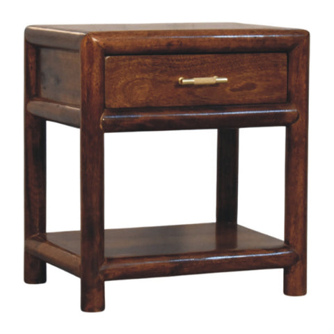 Regency Chestnut Chest of Drawers | Open Shelf