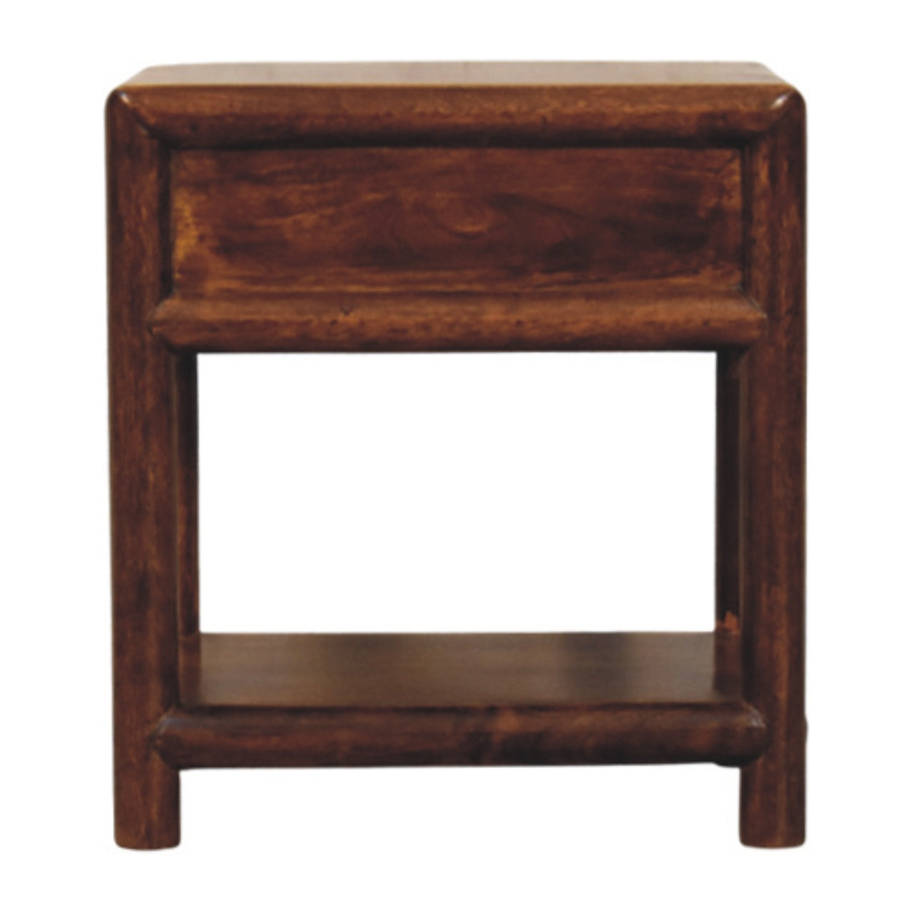 Regency Chestnut Chest of Drawers | Open Shelf