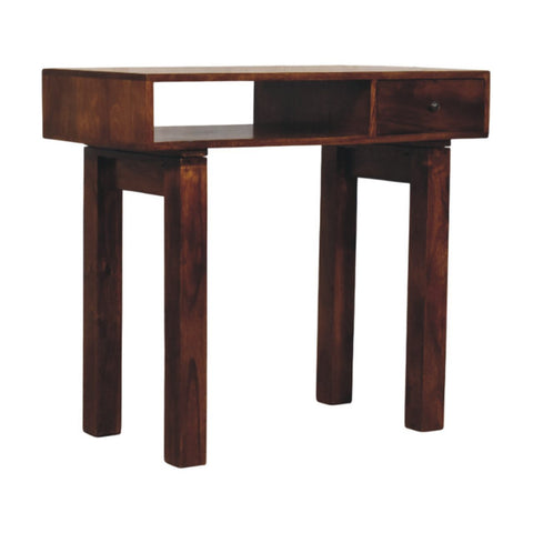 Tula 1-Drawer Chestnut Writing Desk