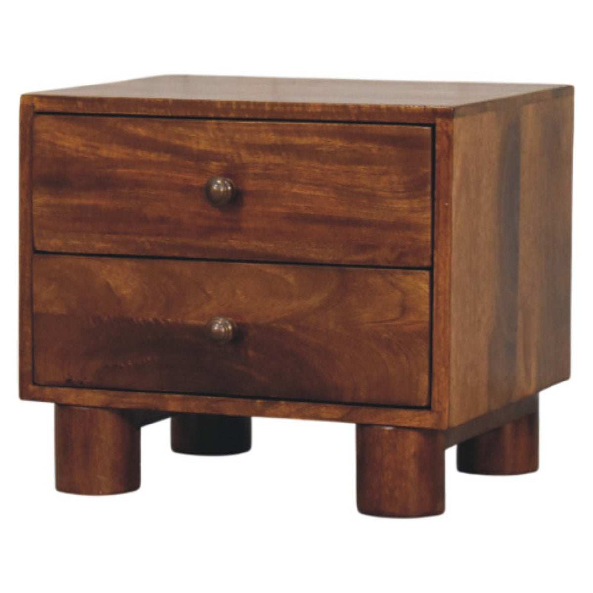 Tula 2-Drawer Chestnut Chest of Drawers