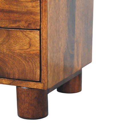 Tula 2-Drawer Chestnut Chest of Drawers
