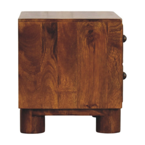 Tula 2-Drawer Chestnut Chest of Drawers