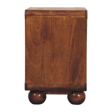 Larissa 2-Drawer Chestnut Chest of Drawers | Rattan