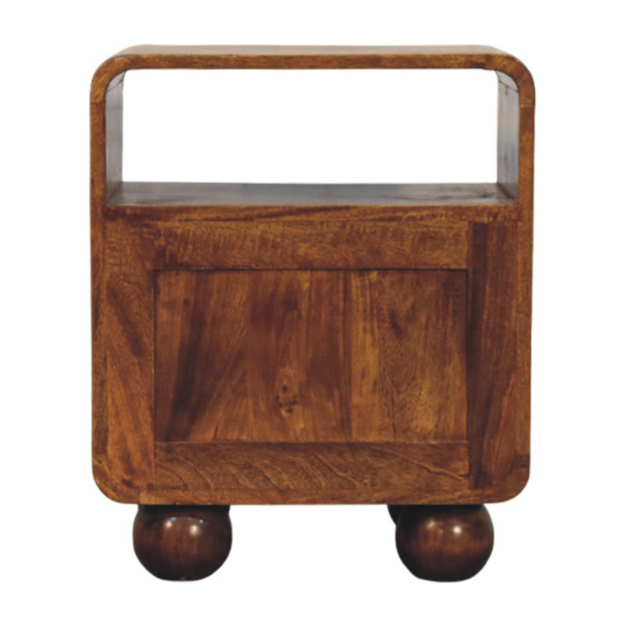 Larissa 2-Drawer Chestnut Chest of Drawers | Rattan