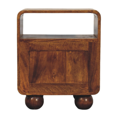 Larissa 2-Drawer Chestnut Chest of Drawers | Rattan