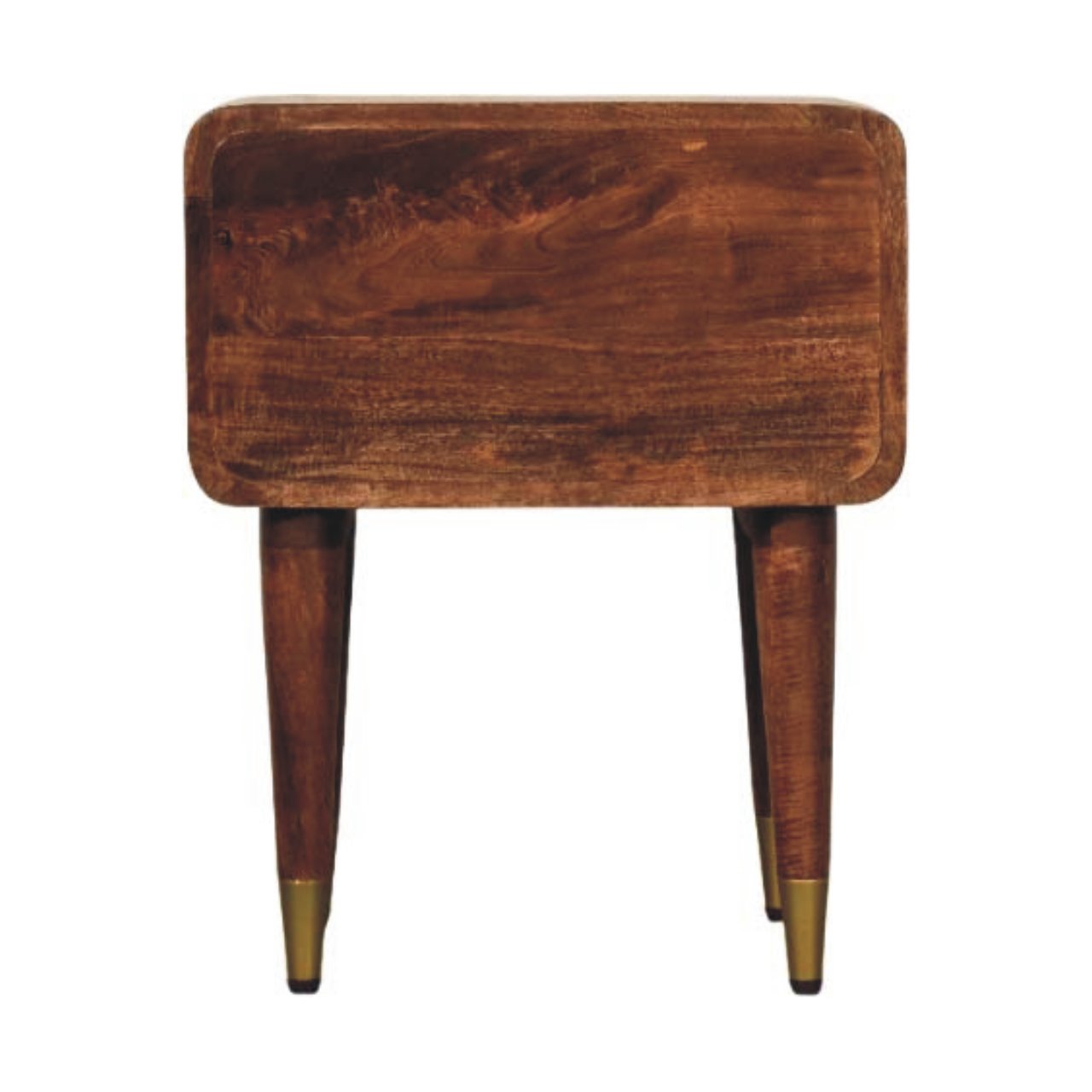 Astor 2-Drawer Bedside Table | Brass Solid Mango Wood