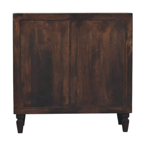Vesta Textured Chest of Drawers | Brass Velvet Hand-Carved
