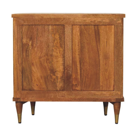 Emerson Ribbed 3-Drawer Chest of Drawers | Oak Solid Mango Wood
