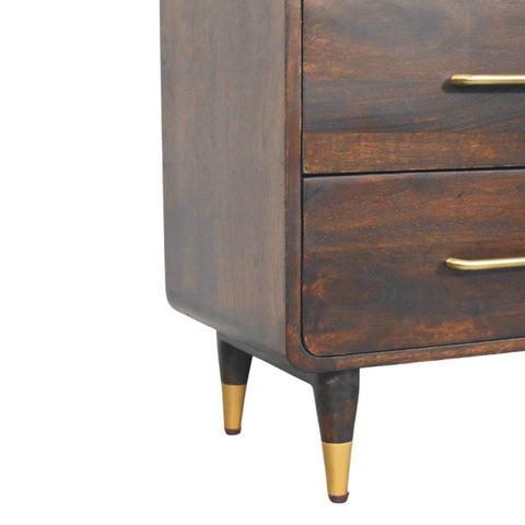 Hudson 8-Drawer Dresser Chest of Drawers | Brass Velvet