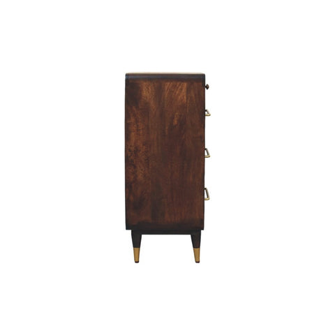 Hudson 8-Drawer Dresser Chest of Drawers | Brass Velvet