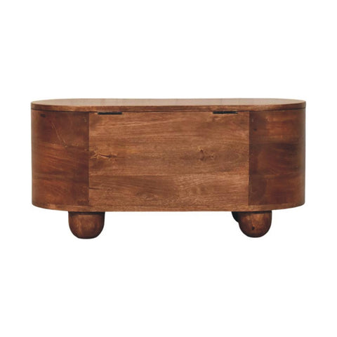 Curva Storage Trunk Storage Bench | Hand-Carved
